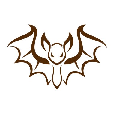 Yarasa hayvan logosu tasarımı çizimi