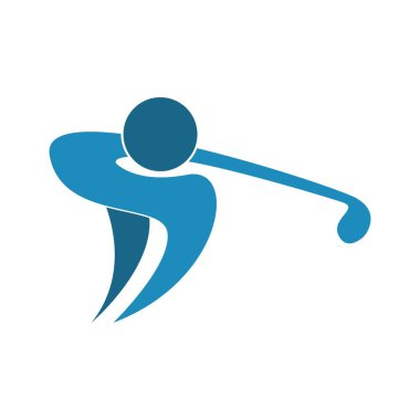 Golf spor logosu tasarım illüstrasyonuName