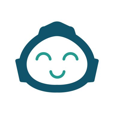 Robot logo illüstrasyon tasarımı