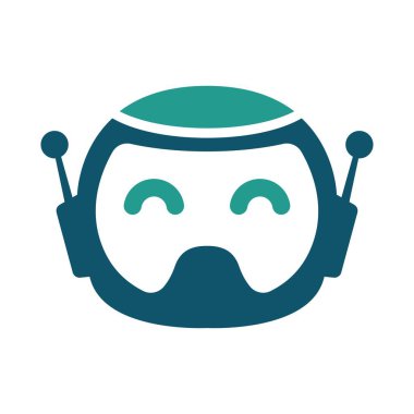 Robot logo illüstrasyon tasarımı