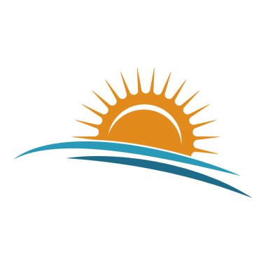 Güneş logosu resimleme tasarımı