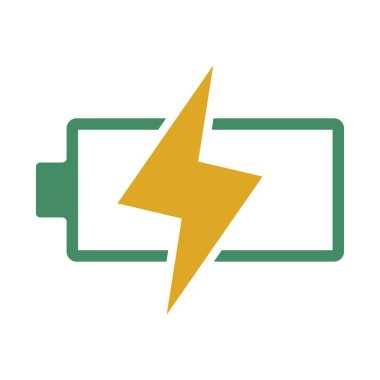 Sürdürülebilir enerji simgesi tasarımı illüstrasyonu