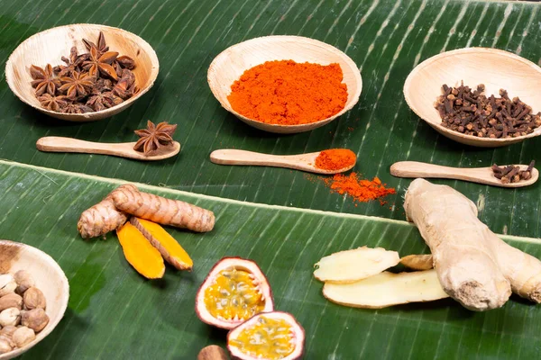 stock image A collection of Indonesian ingredients from Asian cuisine. High quality photo