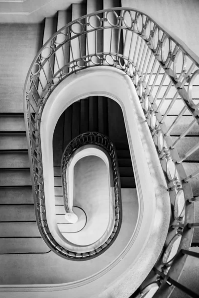 Architecture fine art black and white staircase spiral