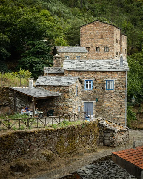 Schieferhäuser Einem Historischen Dorf Piodao Portugal — Stockfoto