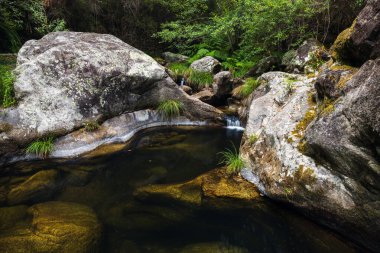 Agualva (Portekiz) deresinin ortasındaki kayalar)