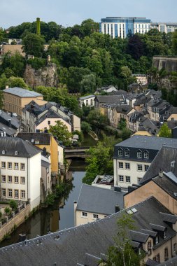 Lüksemburg 'un alt kısmı bakış açısından görülüyor
