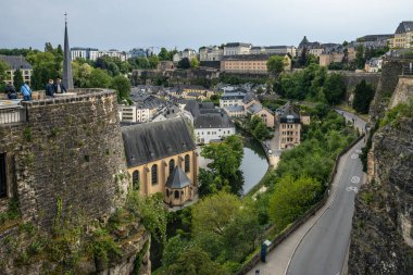 Lüksemburg 'un alt kısmı bakış açısından görülüyor