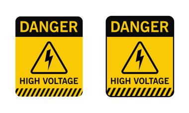 Danger Hight Voltage Signs with Warning Message for Industrial Area