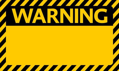 Blank warning background ,Black and yellow line striped,Caution tape, warning sign vector illustration