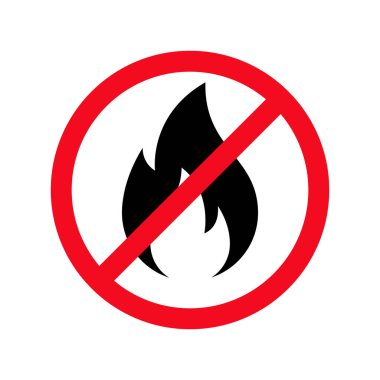 Ateş yok Mexico, Yasak Şenlik Ateşi vektör simgesi