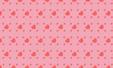 Sevgililer günü için kusursuz desenler, aşk duvar kağıtları sevimli ve kırmızı kalplerle eğlenceli.