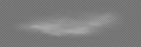 Niebla Humo Aislado Efecto Especial Transparente Nubosidad Del Vector Blanco — Archivo Imágenes Vectoriales