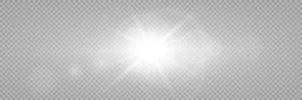 Διάνυσμα Διαφανές Φως Του Ήλιου Ειδικό Φως Φωτοβολίδα Επίδραση Stock — Διανυσματικό Αρχείο