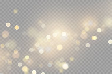 Vektör altın parlak düşen yıldız. Stardust iz. Kozmik ışıltılı dalga.