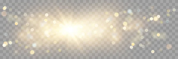 Вектор Золота Ігристий Падаюча Зірка Зірковий Слід Космічна Блискуча Хвиля — стоковий вектор