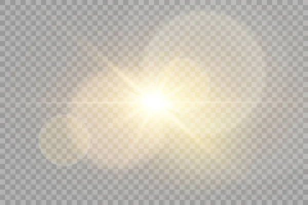 Vector Transparent Sunlight Special Lens Flare Light Effect Stock Royalty — Stock Vector