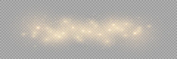 Las Chispas Blancas Las Estrellas Doradas Brillan Con Una Luz — Archivo Imágenes Vectoriales