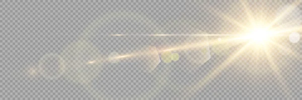 ベクトル透明太陽光特殊レンズフレアライト効果 ロイヤリティフリーベクトルイラスト Png — ストックベクタ