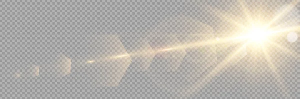 Vector Transparentes Sonnenlicht Spezielle Linse Flare Lichteffekt Lizenzgebührenfreie Vektor Illustration — Stockvektor