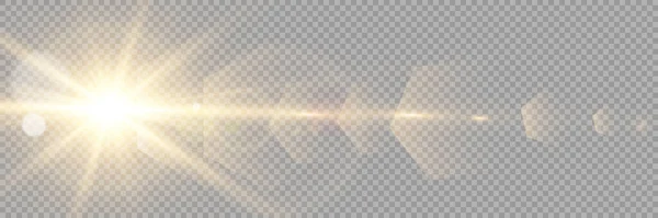 Vector Transparentes Sonnenlicht Spezielle Linse Flare Lichteffekt Lizenzgebührenfreie Vektor Illustration — Stockvektor