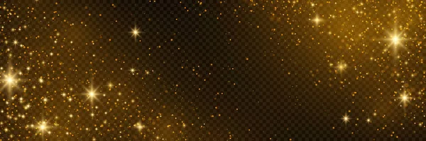 Λευκές Σπίθες Και Χρυσά Αστέρια Λάμπουν Ιδιαίτερο Φως Διάνυσμα Λάμπει — Διανυσματικό Αρχείο