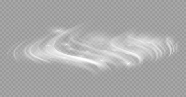 Λάμψη Απομονωμένο Λευκό Διαφανές Φως Επίδραση Εικονογράφηση Διάνυσμα Για Σχέδιό — Διανυσματικό Αρχείο