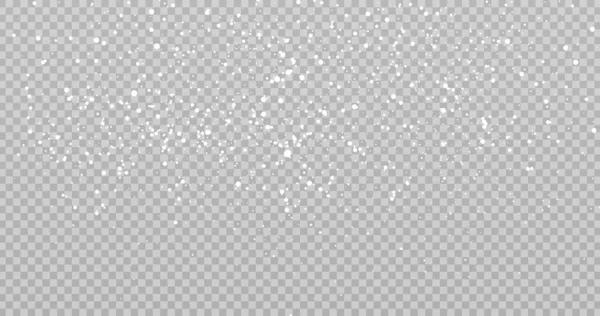 Vecteur Fortes Chutes Neige Flocons Neige Sous Différentes Formes Formes — Image vectorielle