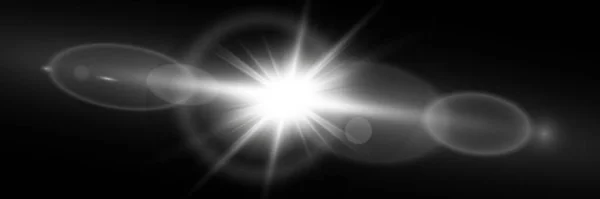 Διάνυσμα Διαφανές Φως Του Ήλιου Ειδικό Φως Φωτοβολίδα Επίδραση Ηλιακή — Διανυσματικό Αρχείο