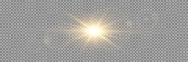 Efecto Luz Destello Lente Especial Luz Solar Transparente Vectorial Flash — Archivo Imágenes Vectoriales