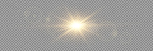 Efecto Luz Destello Lente Especial Luz Solar Transparente Vectorial Flash — Archivo Imágenes Vectoriales
