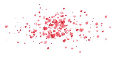 Sevgililer günü arka plan kırmızı kalpler ile. Vektör çizim.