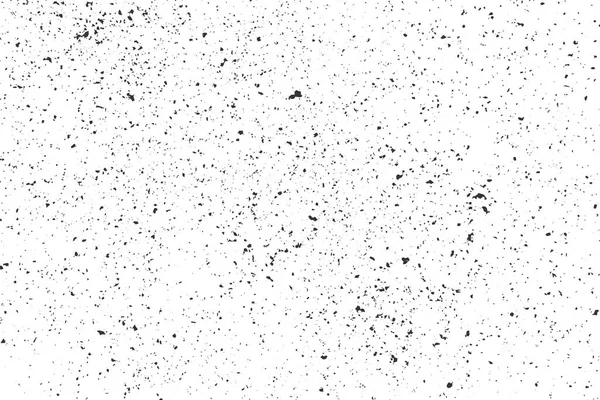 Distress Overlay Textur Schwarzer Hintergrund Weißer Teilchen Grunge Staub Abstrakte — Stockvektor