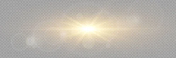 Weißes Glühendes Licht Explodiert Auf Einem Transparenten Hintergrund Funkelnde Magische — Stockvektor
