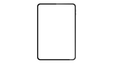 Yeni tablet. Ekran pedi. Vektör illüstrasyonu PNG