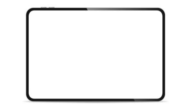 Yeni tablet. Ekran pedi. Vektör illüstrasyonu PNG