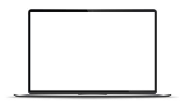 Şeffaf Ekranlı Gerçekçi Karanlık Defter izole edildi. Dizüstü bilgisayar. Ekranı Aç. Proje ve Sunum İçin Kullanılabilir. Boş Aygıt Modeli. Grupları ve katmanları ayırın. Kolayca Düzenlenebilir Vektör...