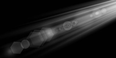 Vektör şeffaf güneş ışığı özel lens ışık efekti. PNG