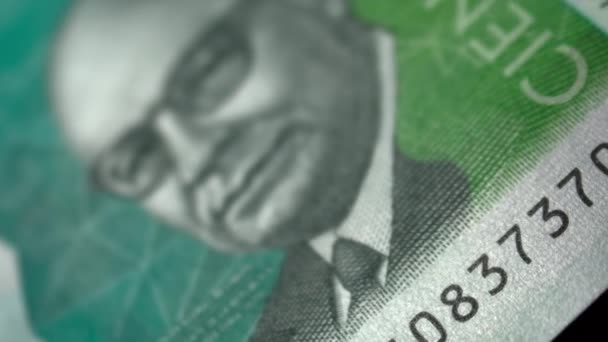 Kolumbijskie Peso Pieniężne Banknoty Kolumbijskie Banknoty Zamykają Cop — Wideo stockowe