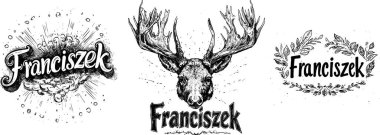 Franciszek Polish Name T-Shirt Prints Or Stickers Set  clipart