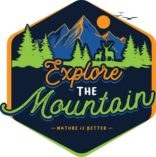Explorer Mountain Purchase — стоковый вектор
