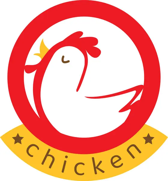 Tavuk Simgesi, bir tavuk şirketi için çekici ve harika bir logo oluşturuyor.