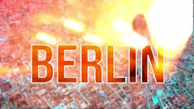 Berlin Almanya 'da gösteri, yanan sokaklar ve şiddet