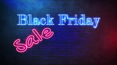 A neon signalizes Black Friday Sale