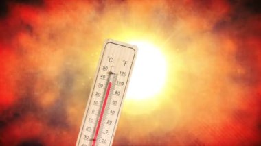 Sıcak bir yaz ve bir termometre