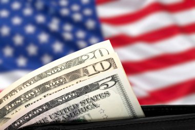 Amerika Birleşik Devletleri Bayrağı Dolar banknotları