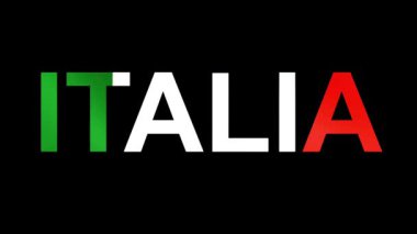 Beyaz bir arka plan üzerinde İtalya bayrağı