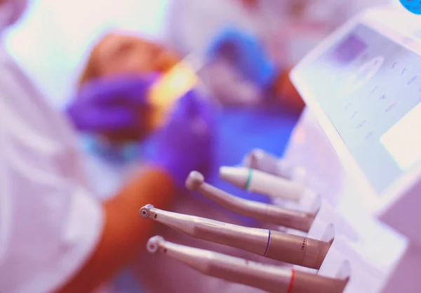 Diferentes Instrumentos Herramientas Dentales Consultorio Dentistas —  Fotos de Stock