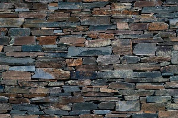 Antiguo Muro Losas Pizarra Tradicional Fondo Abstracto Rústico — Foto de Stock