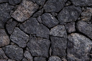 Volkanik kaya taş işçiliği arka planı